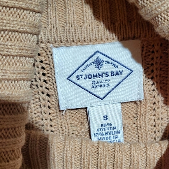 St John's Bay Turtleneck Cable Knit Sweater - Picture 4 of 6